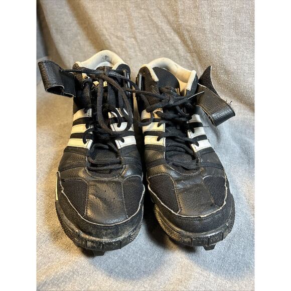 Adidas Corner Blitz 8 MD Mid Football Cleats MENS 12 Molded Sole Black 902207 - Picture 9 of 10